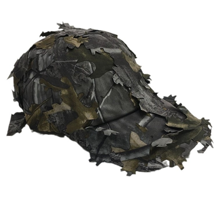 Picture of A002 Outdoor Military Fan Camouflage Large Brim Field Cs Camouflage Hunting Leaf Bionic Baseball Cap Sunshade
