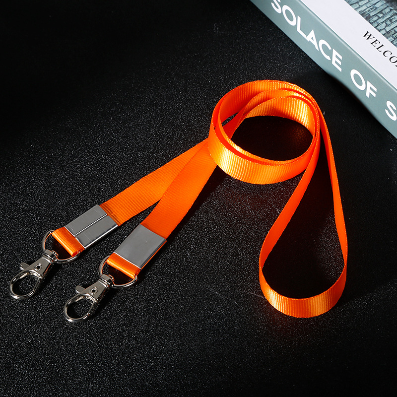 Picture of Lobster hook double buckle key chain thickened lanyard work card badge lanyard work tag factory tag printed logo