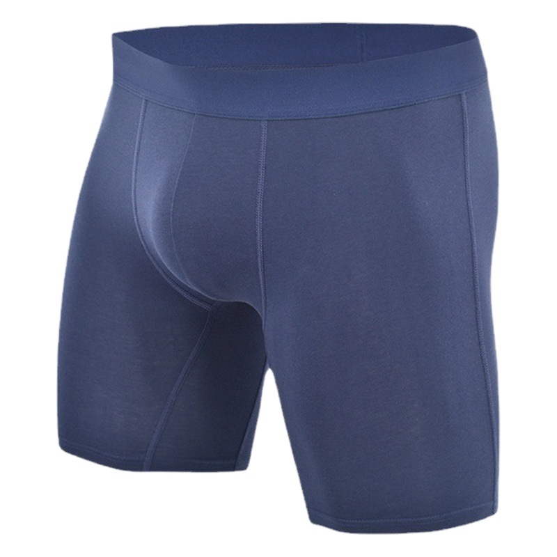 Pure Cotton Anti-Wear Leg Boxer Briefs American Trendy Underwear Amazon Cross-Border Wholesale Sports Long European and American Underwear for Men