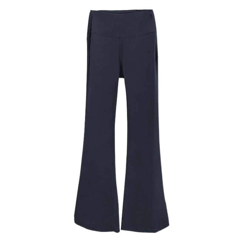 Small Tight-Fitting Nude-Feeling Slightly Flared Yoga Pants for Women, High-Waisted Pants, Sports Running Flared Pants, Butt-Lifting Fitness Pants