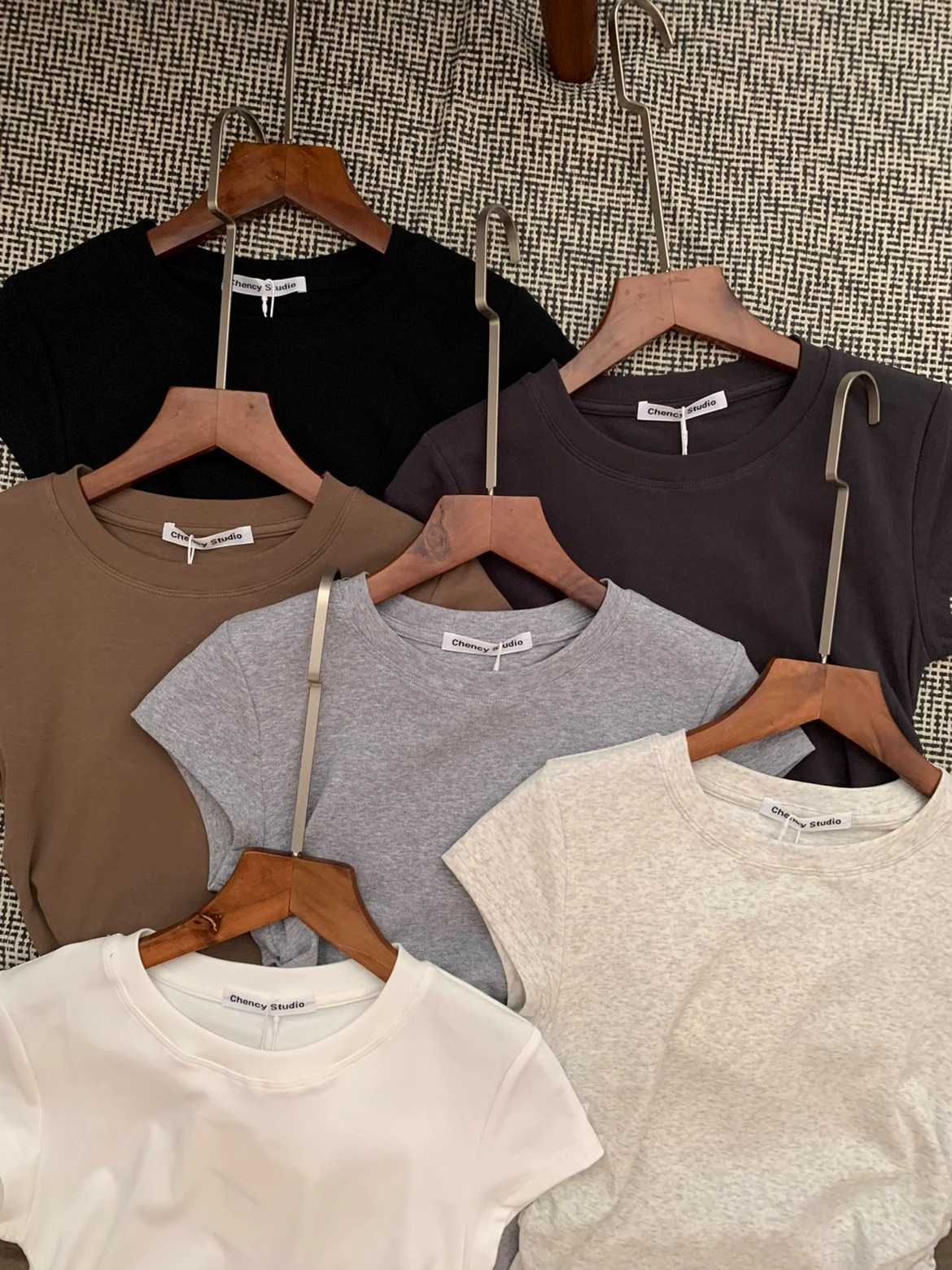 Source factory in stock straight hair not too good to wear! Summer waist pleated small flying sleeve pure desire shoulder T-shirt short sleeve