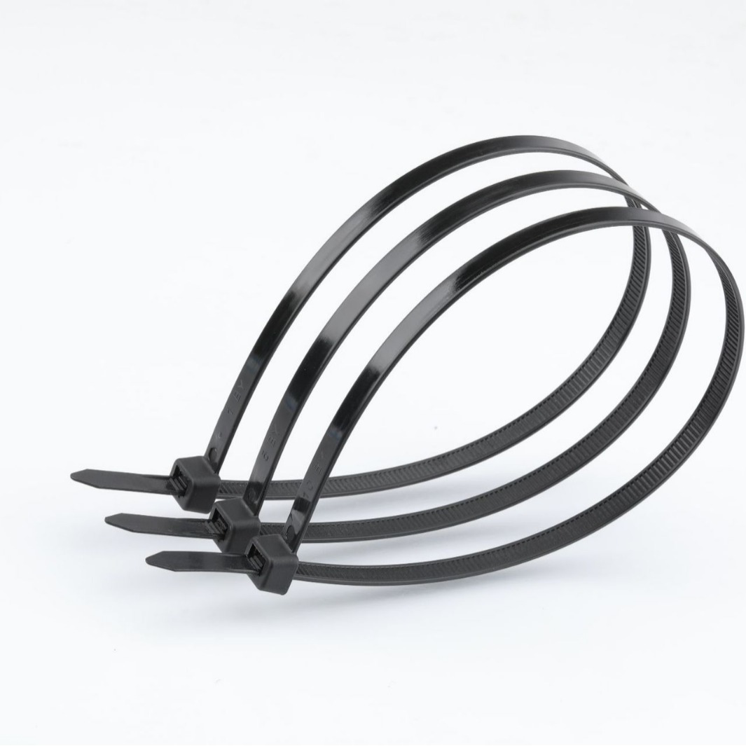 Picture of Black nylon ribbon strong industrial-grade ribbon 4*200 outdoor UV-proof cold-resistant ribbon factory wholesale