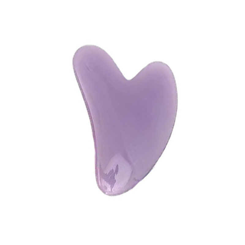 Picture of Manufacturer's Wholesale Resin Heart-Shaped Gua Sha Tools for Massaging the Back, Neck, Waist, and Full Body Meridians, Made of Natural Materials
