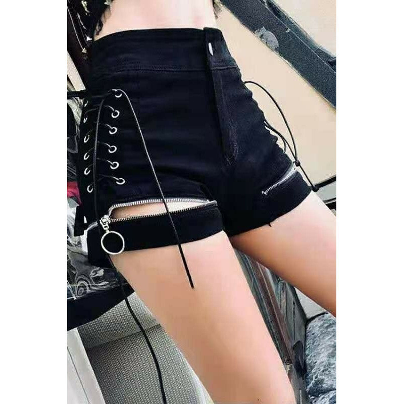 2025 Summer New Outfit Spice Girls Female Singer Anchor Sexy Shorts Small