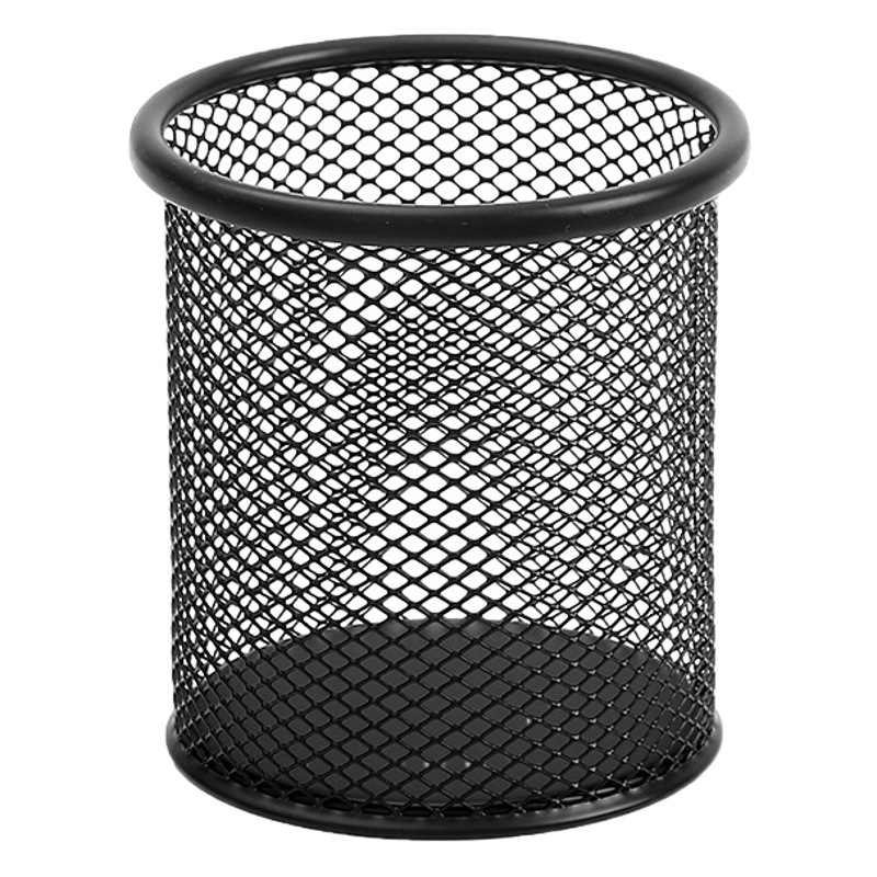 Picture of Office Stationery Student Pen Holder Multifunctional Desktop Storage Metal Iron Mesh Pen Holder Small Pen Holder Storage Supplies