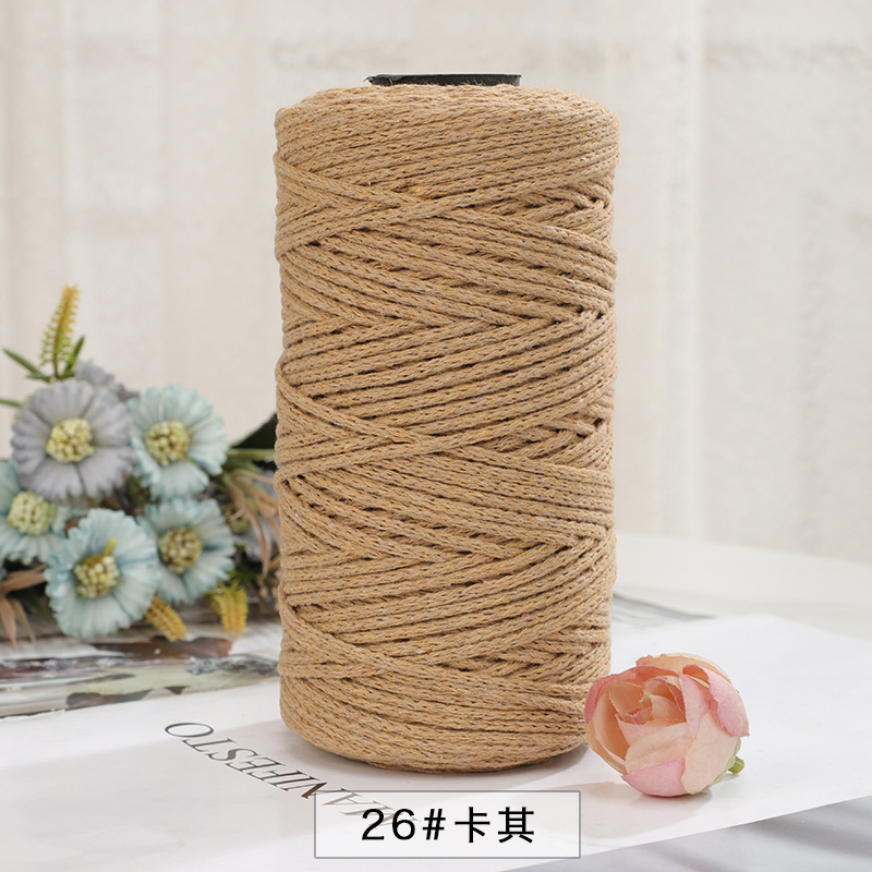 Picture of Explosions 2mm round strand hollow yarn European-style hook bag hollow Diy thread color multi-hand crochet collocation