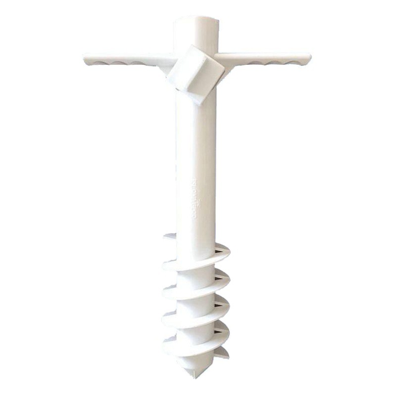Cross-border Spot Five-spiral Beach Umbrella Plastic Accessories Outdoor Parasol Spiral Pin Umbrella Seat