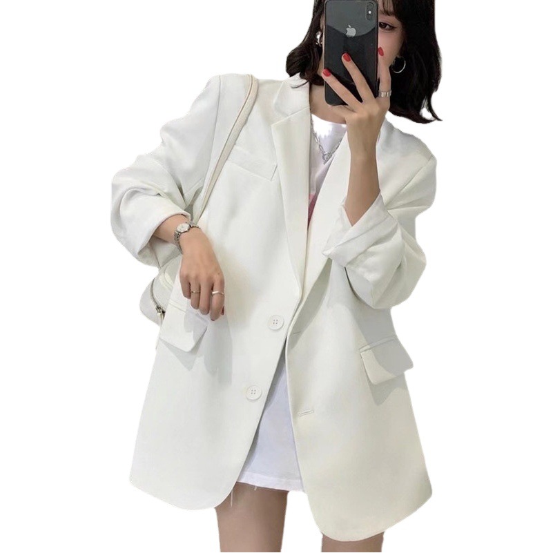 Small Top Black Suit Jacket Commuter Women's Korean Style Casual Comfortable Suit for Spring and Autumn