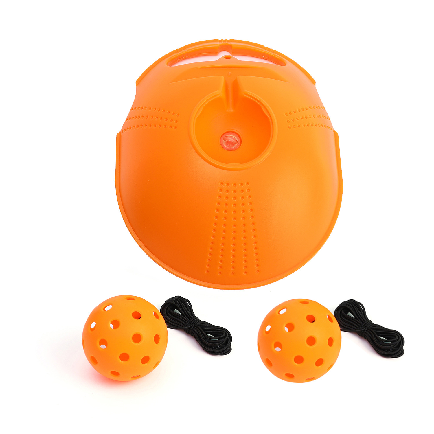 Picture of Pick ball trainer training base 40 holes high elastic plastic hole ball beginners practice Pickleball