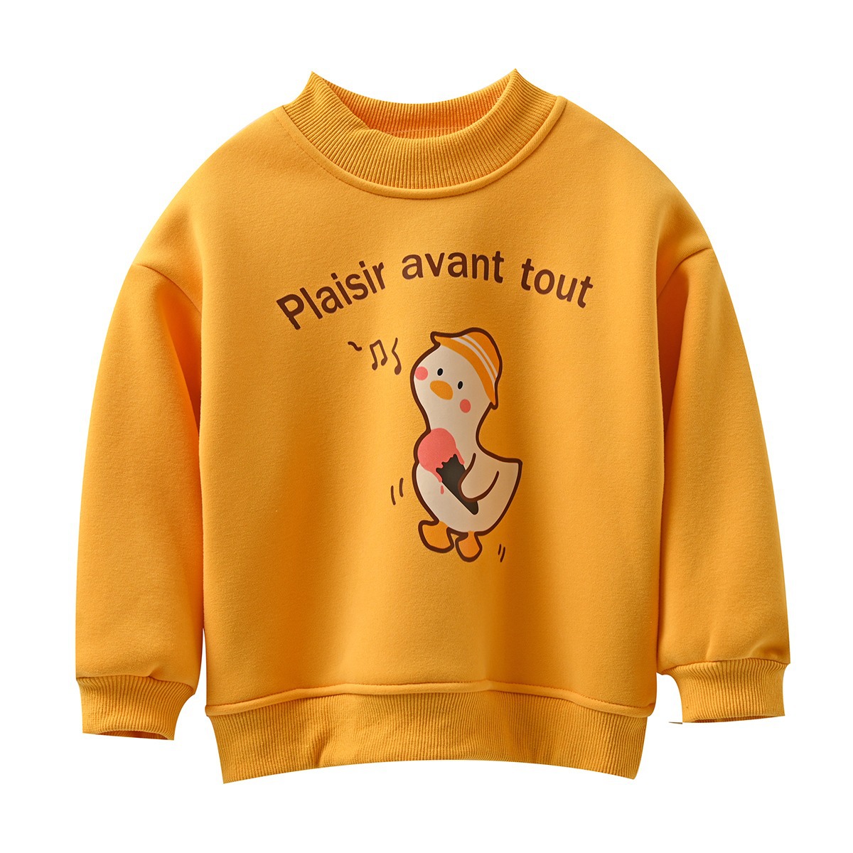 Picture of Children's One-piece Velvet Sweater Boys' and Boys Cartoon Warm Pullover for Children's Autumn and Winter Children's Wear Plus Velvet Jacket