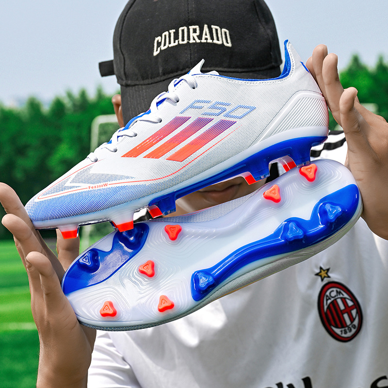 Teenager Football Shoes Spikes Broken Nails Factory Wholesale Adult Low-top Training Shoes Student Game Sports Ball Shoes