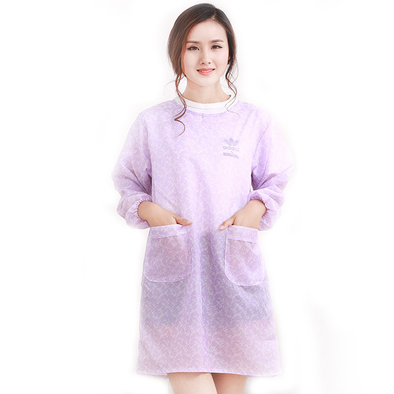 Picture of Summer Thin Cool Apron Korean Style Fashion Overalls Waterproof Apron Women's Retro-dressing Adult Sunscreen Overalls