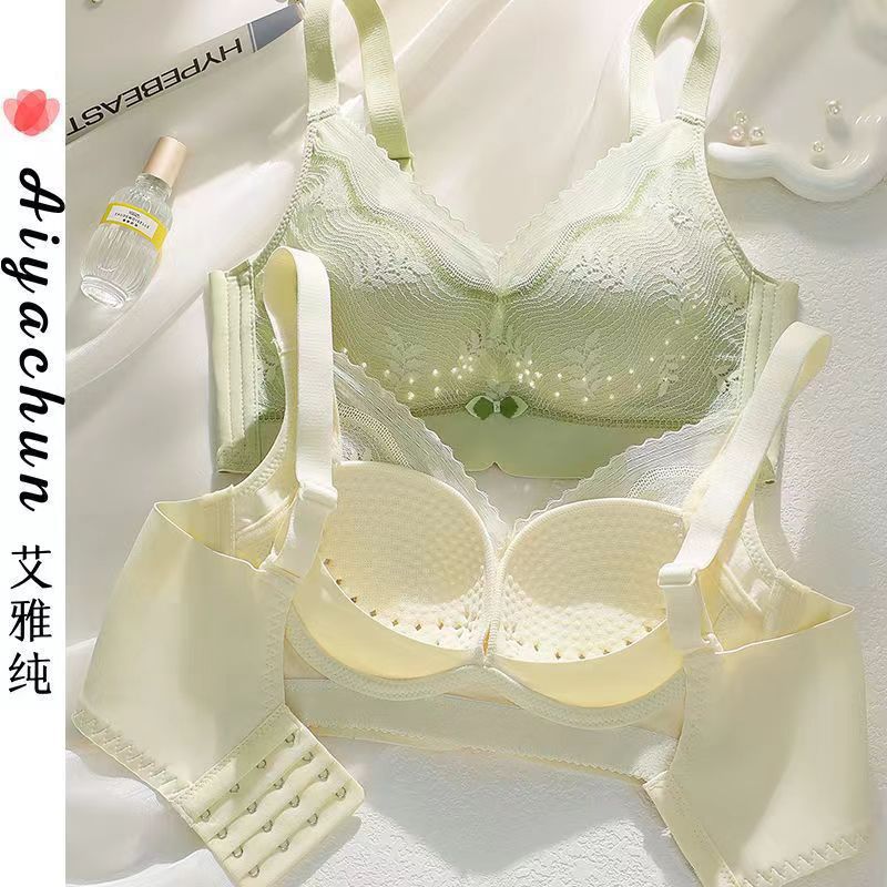 Picture of Summer Women's Thin Bra with Side Breast Gathering, Anti-Sagging, Lifting, Breathable, Air-Conditioned Hole Cup, Adjustable Bra