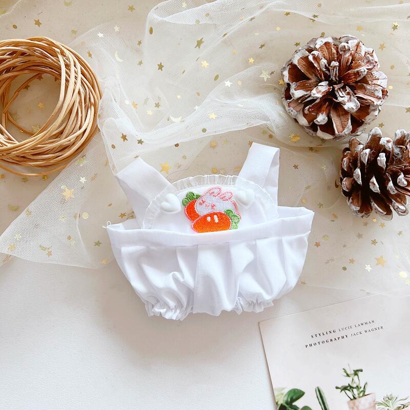 Picture of Hot selling one-shoulder bib pants 20cm cotton doll normal body fat body clothing accessories in stock