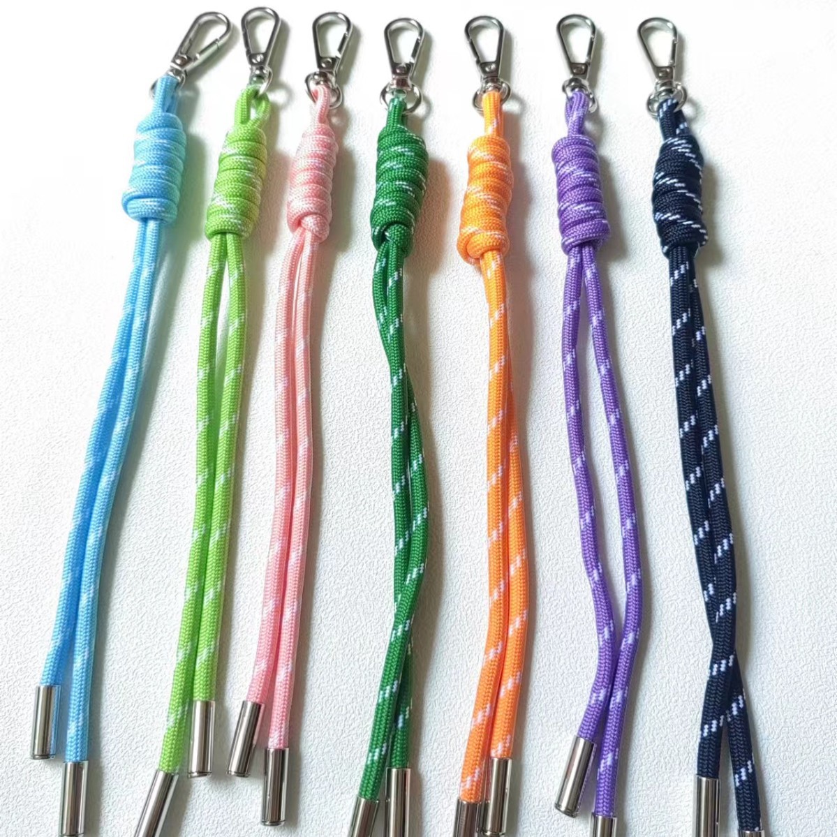 Little Red Book Blogger TikTok Explosions Hand-woven Color Lanyard Keychain Mobile Phone Chain Bag Decorative Lanyard