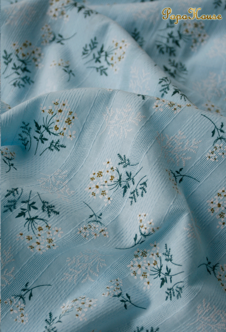 Picture of PopoHouse Japanese daisy jacquard imitation embroidery cotton fabric dress cheongsam dress clothing fabric