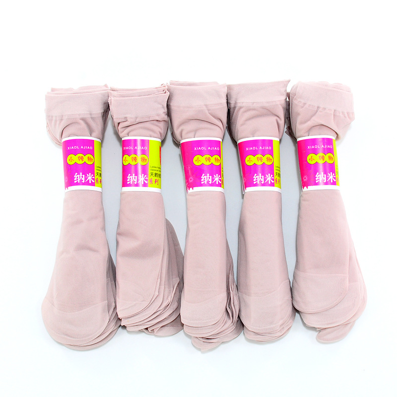 Picture of Factory summer ladies thin core-spun silk chili short stockings wear-resistant reinforcement anti-off steel wire socks wholesale