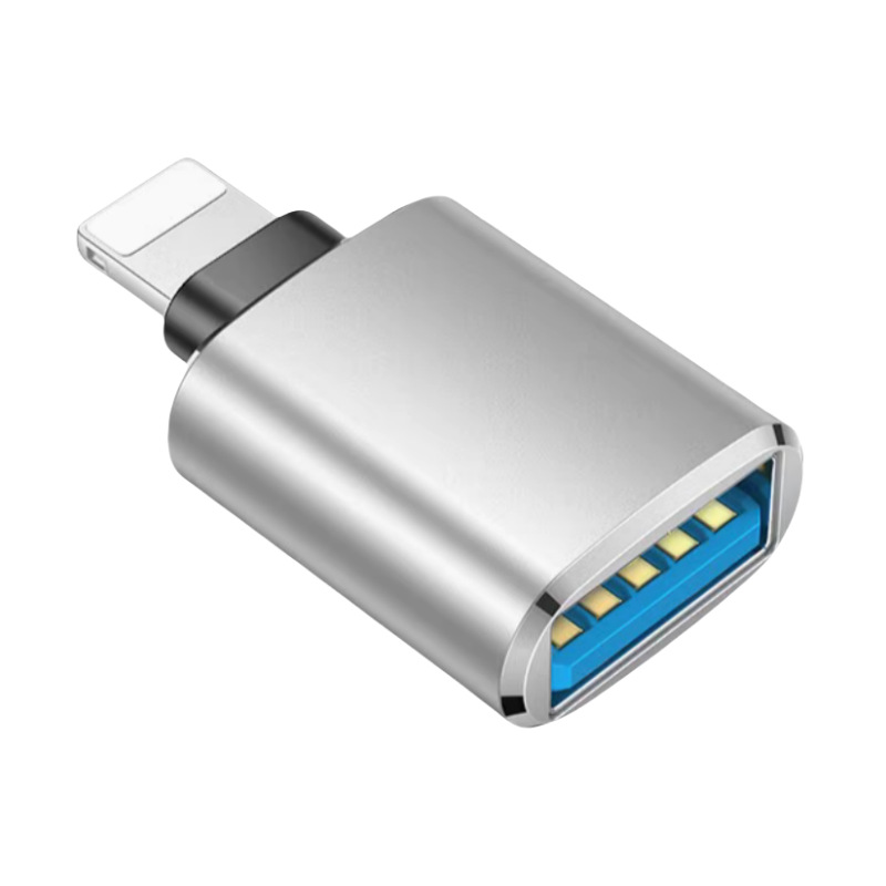 Picture of U disk USB adapter mobile phone OTG card reader conversion head usb to lightning for Apple mobile phone