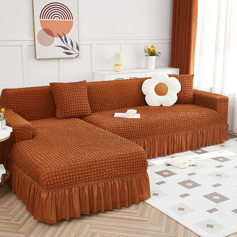 Picture of Thickened stretch seersucker lace sofa cover cover for imperial concubine single double combination sofa cover all-inclusive non-slip