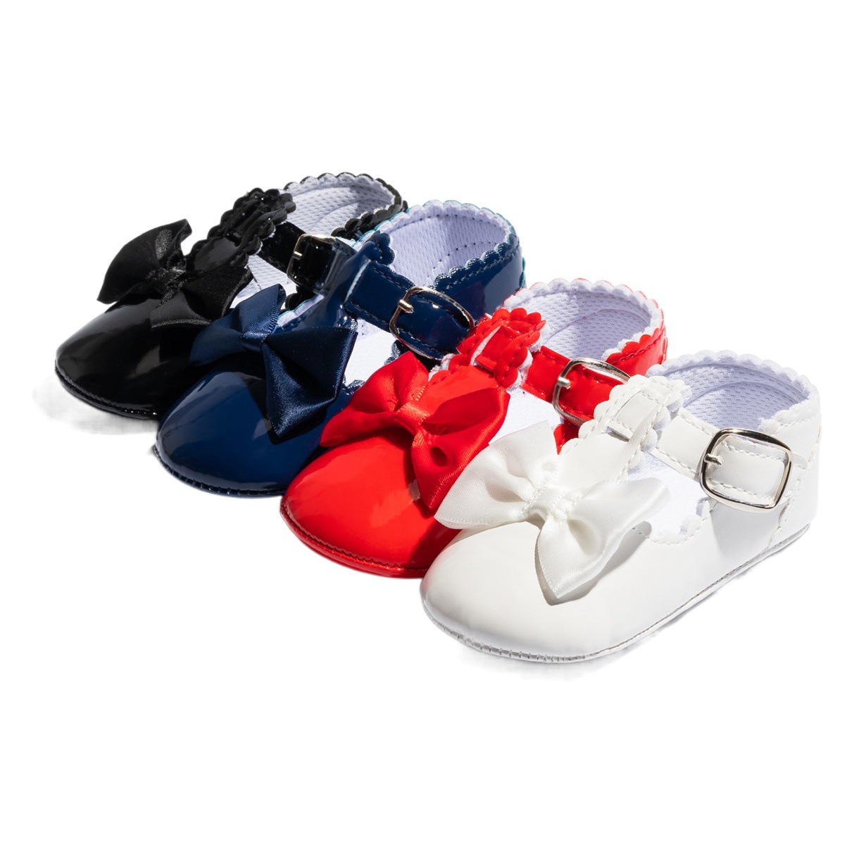 Amazon's Best Selling 0-1 Year Old Baby Girl Baby Shoes Glossy Sparkling Princess Soft Sole Non-Slip Toddler Shoes Baby Shoes