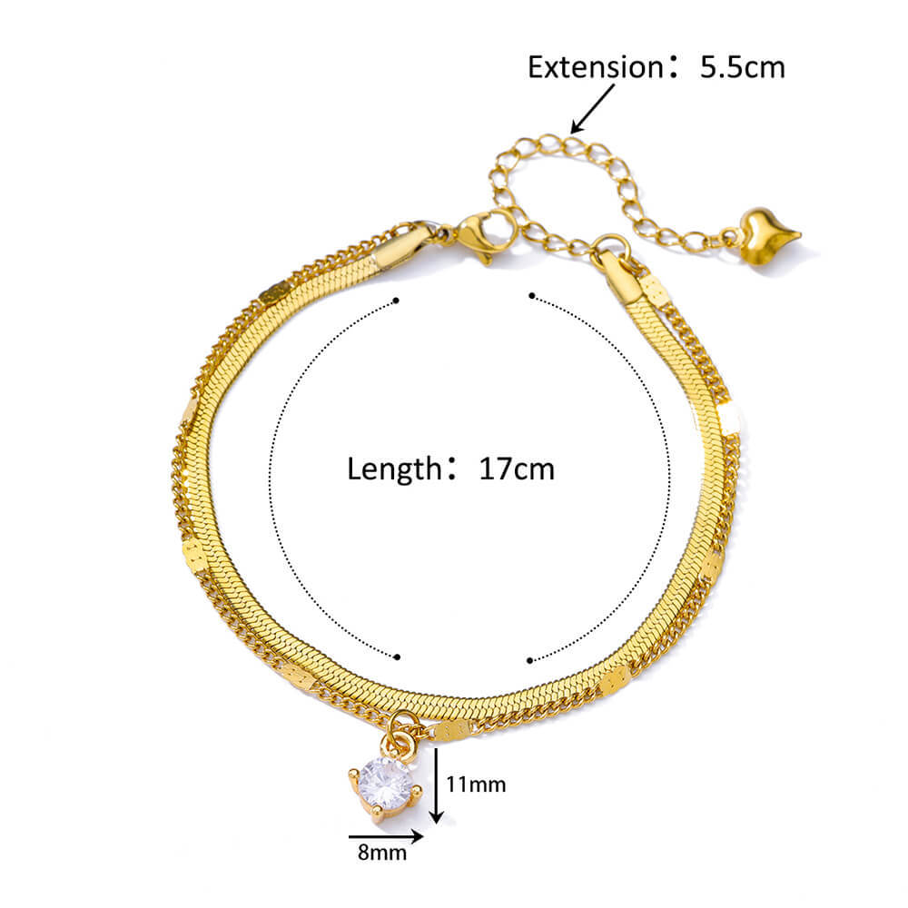 Picture of Simple Double-layer Stainless Steel Foot Chain Women's High-end Feeling Foot Ring Cross Pendant Niche Design Foot Chain for Hair