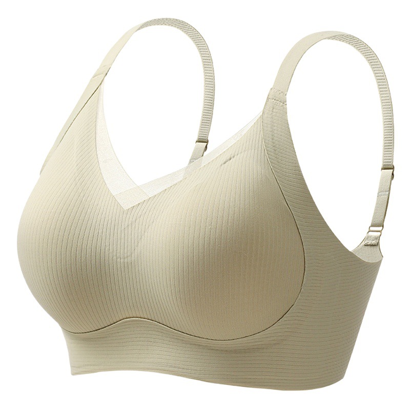 Underwear Women's Traceless Anti-sagging Paracinon Gathering Big Chest Small Chest Bra Autumn and Winter 2023 New Explosions