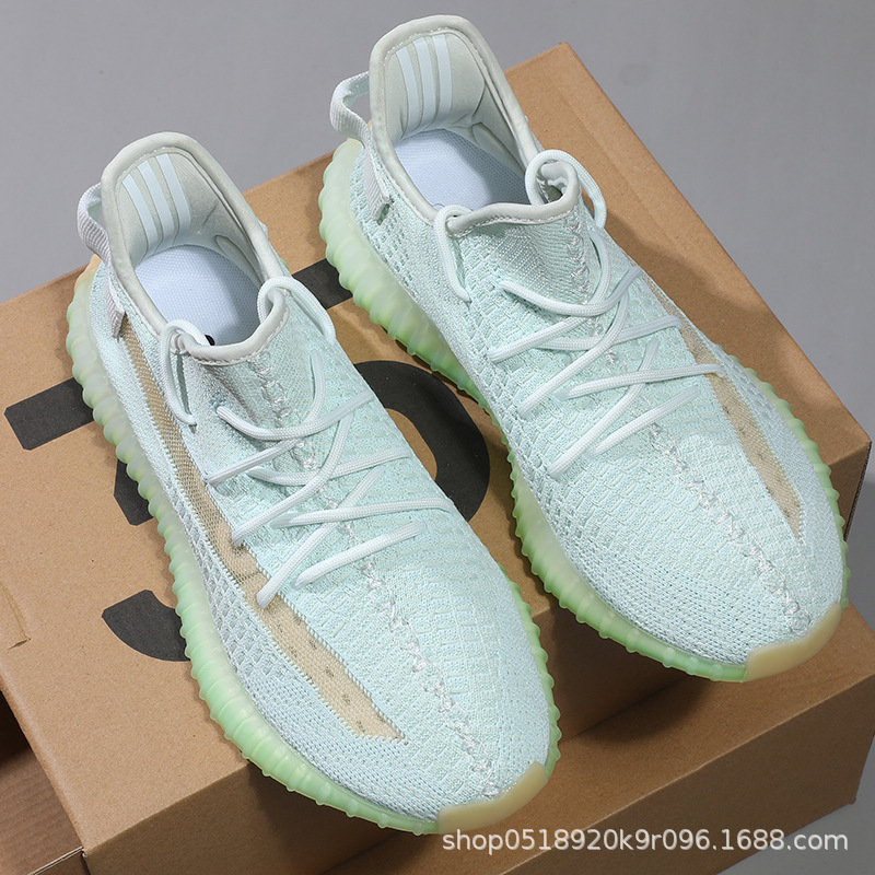Wholesale Boyi Coconut Shoes Men's 350 Summer New Sea Salt White Spot Casual Sports Shoes Women's Real Running Shoes