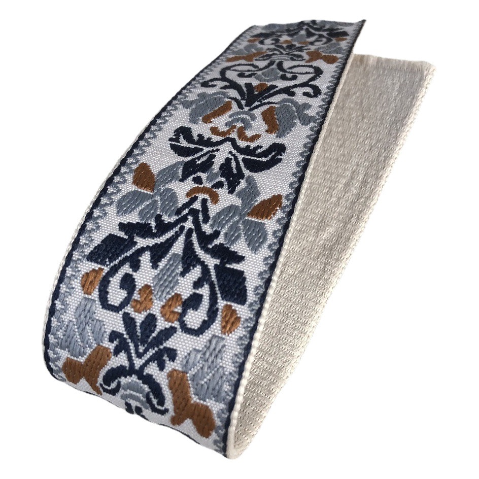 Super Thick Jacquard Ribbon Ethnic Lace Flower Strap Belt Accessories Width 5cm ZH-2234