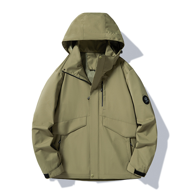 Jacket Spring and Autumn Casual Men's Jacket Outdoor Fashion Trendy Brand Single Layer Jacket Loose Live Broadcast Couple Jacket