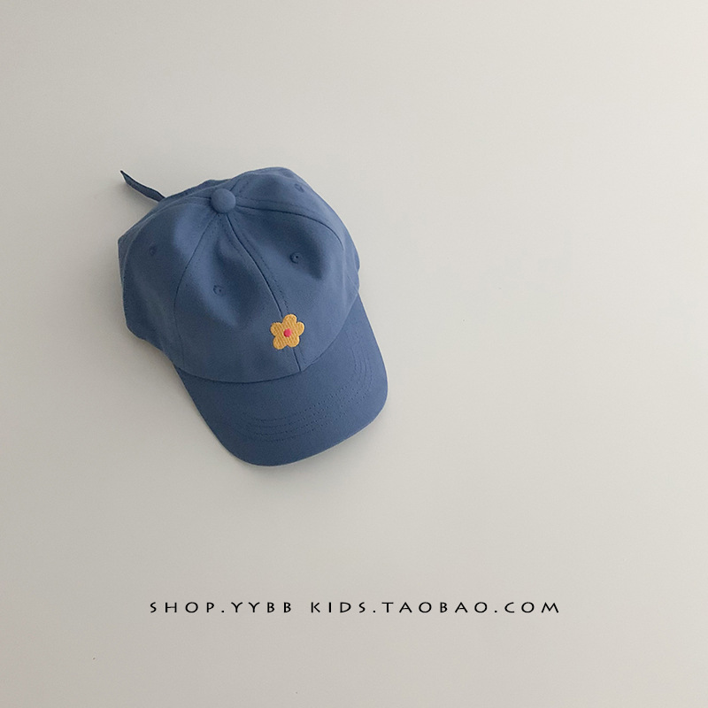 Picture of Children's Hat Spring and Autumn New All-match Cute Little Flower Baby Cap Winter Windproof Baseball Cap Trendy for Boys and Girls