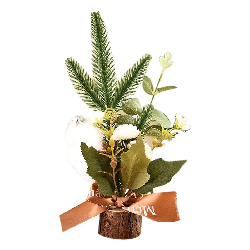 Picture of Christmas tree decoration small ornaments window mini Christmas tree gifts Christmas table small Christmas tree decorations
