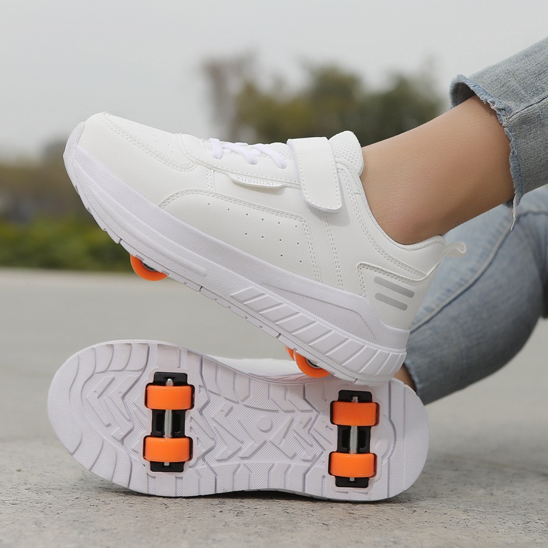 Student heelloo shoes four-wheeled children can walk and slide for men and women detachable with wheels sneaker in stock wholesale