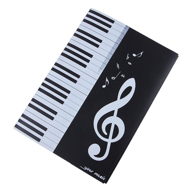Six-page spread sheet music clip Change Sheet Music folder three-fold A4 sheet music folder piano change sheet music clip for playing