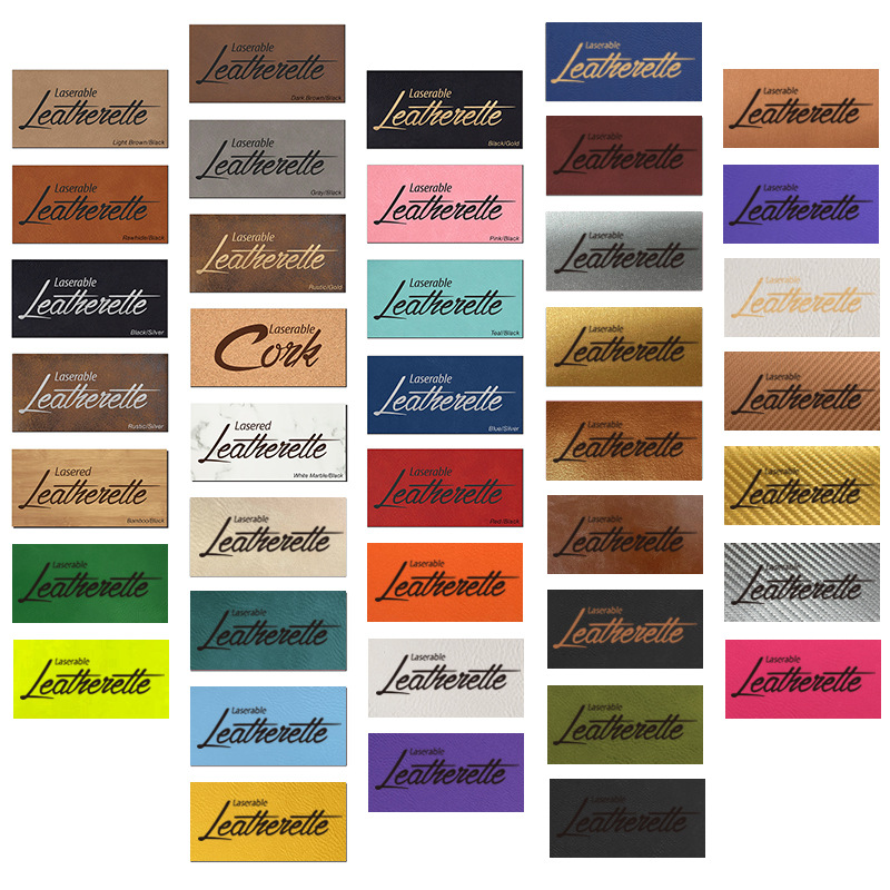 Cross-Border Exclusive 12*24inch Pu Leather Laser Engraving Leather Products Color-Changing Leather Artificial Leather