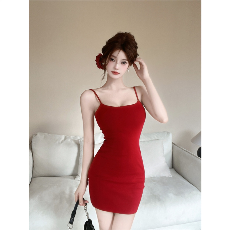 Picture of Nana ~ Pure Desire Spice Girl Hollow Butterfly Backless Sling dress Red White Waist Hip Skirt Children
