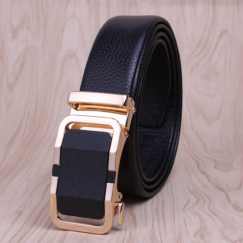 Picture of Men's Belt Leather High-end Automatic Buckle Casual Men's Cowhide Belt Men's Trousers Belt Men's Wholesale