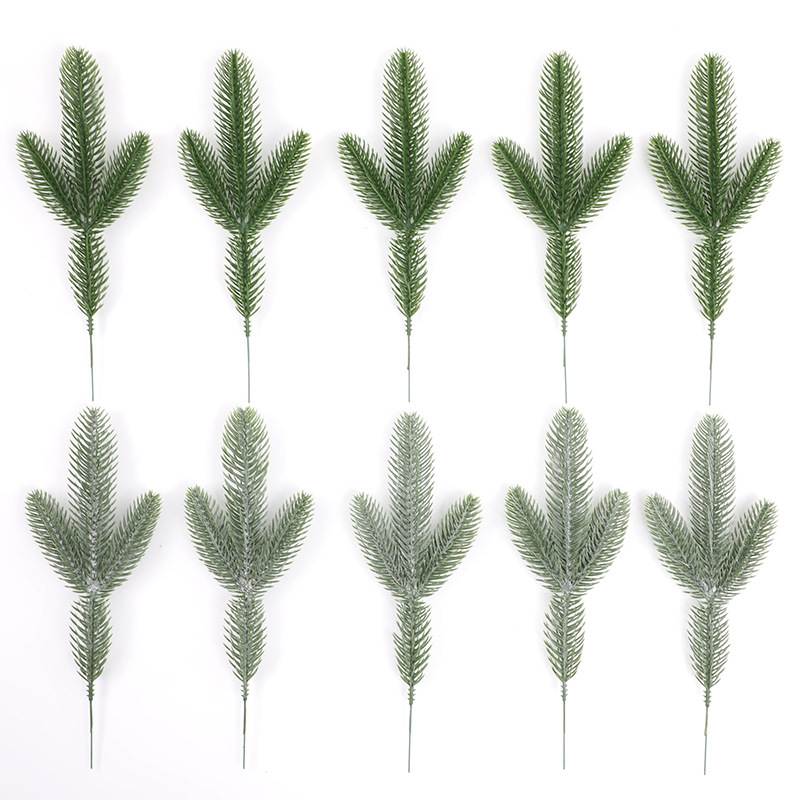 Picture of Simulated Plant Plastic Stereo Double-Sided Pine Needles Simulated Plastic Pine Needles Christmas Tree Garland Decorative Plastic Pine Needles