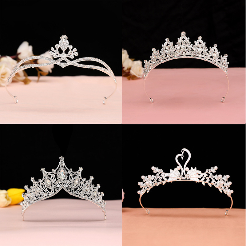 Girl's Crown Headwear Princess Little Girl's Birthday Crown Hairband Baby Hair Clip Headband Children's Hair Accessories Hairpin