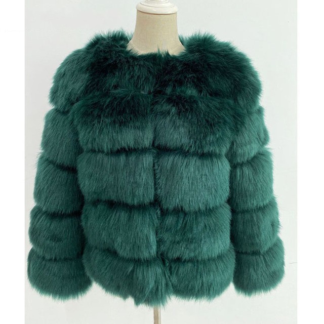 Picture of Fur European and American best selling faux fox fur faux fur coat women's short long sleeve fur faux fur coat