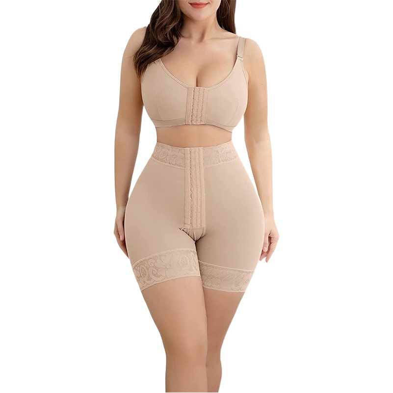 0729 European and American cross-border breasted plastic pants sports body carving high waist belly contracting hip lifting pants strong waist slimming body shaping pants