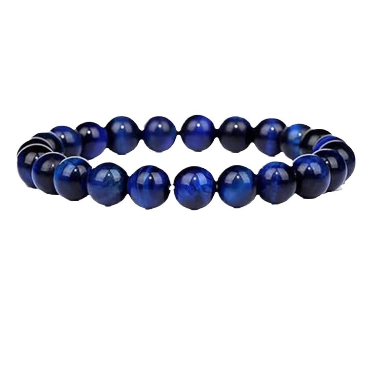 Picture of Zhou Lianfa 32 Color Amazon Crystal Agate Tiger Eye Bracelet Fashion Simple Single Circle Round Bead Cross-border Bracelet Batch