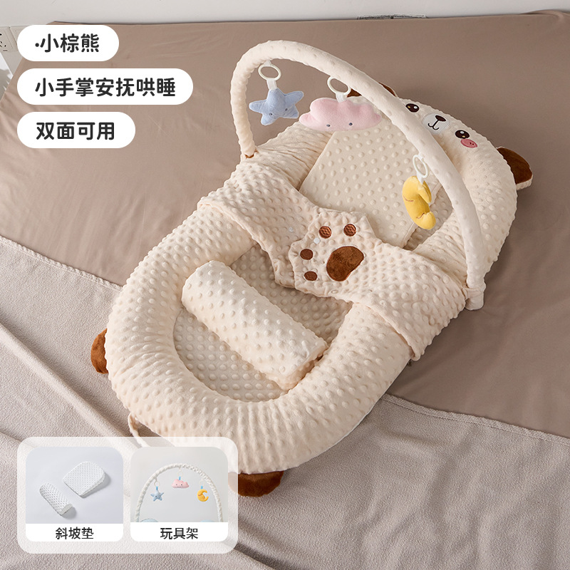 Picture of Bed-In-Bed Baby Newborn Anti-Pressure Baby 0 to 3 Years Old Anti-Jump Sleeping Artifact Anti-Choking Milk Spit Sleeping Pad Sleeping Nest