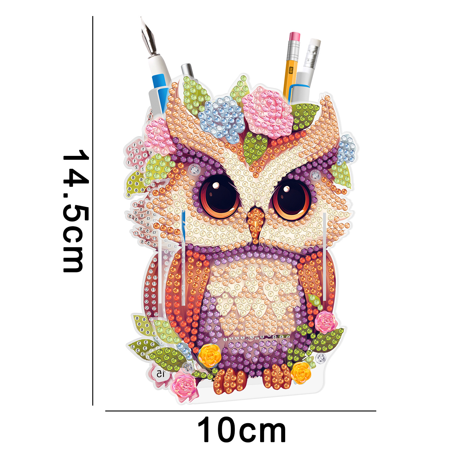 Picture of Diamond painting peripheral pen holder transparent PVC pen holder foreign trade new creative handmade stick drill desktop storage ornaments