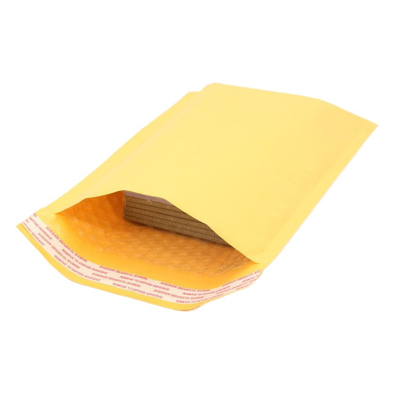 Yellow Kraft Paper Bubble Bag logistics clothing Electronic Packaging bubble envelope bag e-commerce bubble express bag