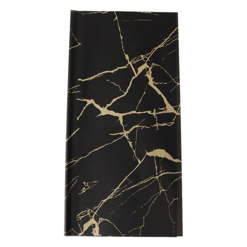 Marbling art paper in stock wholesale waterproof OPP Film flower wrapping paper bouquet material flower shop floral