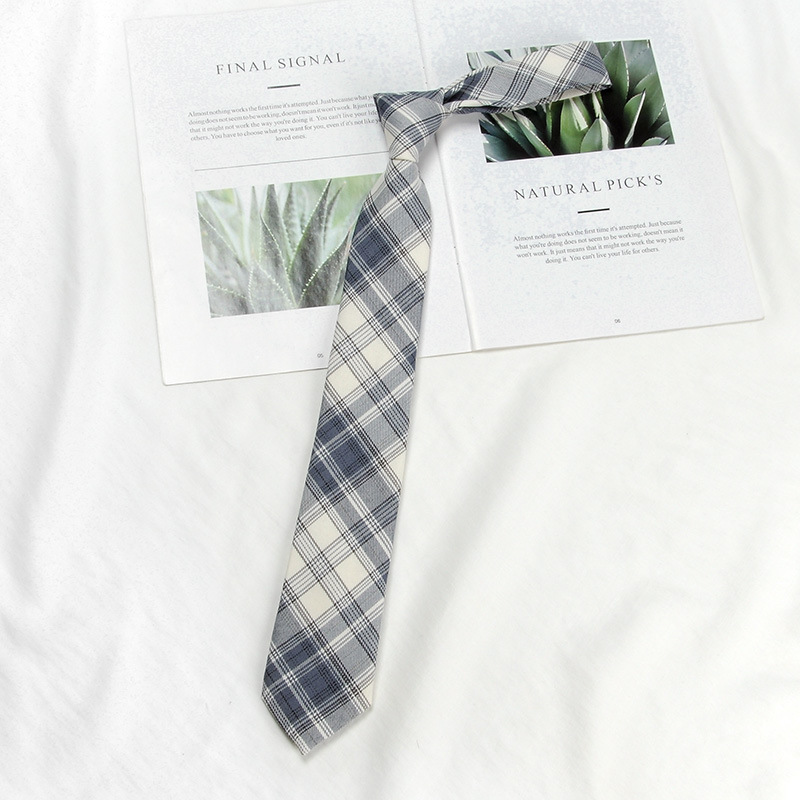 Picture of DK Hand Tie Lemon Sea Salt Original Japanese Uniform for Male and Female Students School Uniform College Style Plaid JK Factory Batch