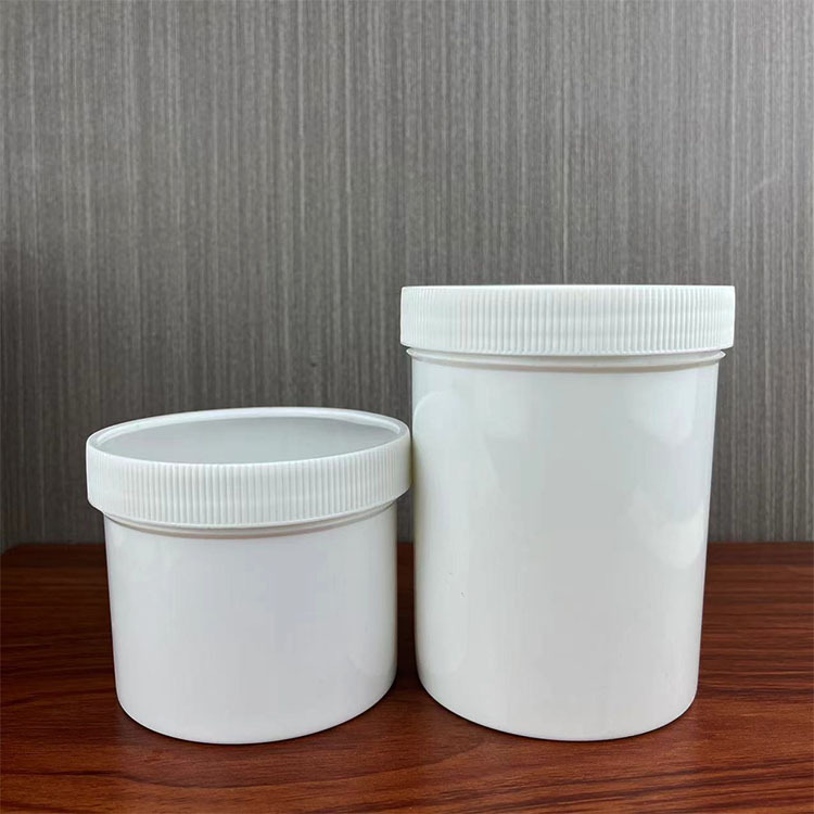 250 500 1000ml plastic bottle thickened wide mouth upright barrel small white barrel cream barrel ink tank mask jar