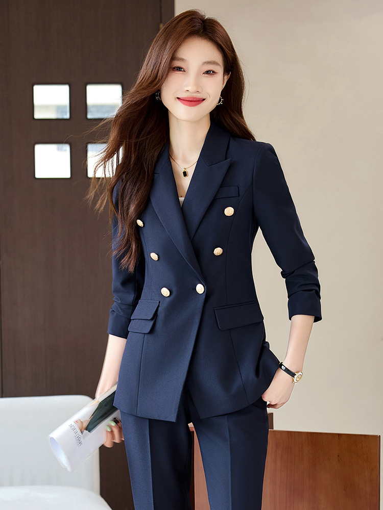 Picture of Grey Suit suit Women's 2024 New Autumn and Winter Elegant Work Clothes Professional Dress Autumn Casual Suit Jacket