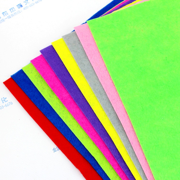 A4 color non-woven fabric flocking cloth non-woven fabric cotton paper kindergarten fabric handmade paper DIY
