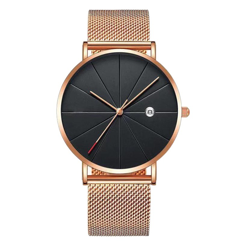 Popular Foreign Trade Simple Nordic Fashion Calendar Mesh Belt Milan Belt Men's Watch Men's Watch Quartz Watch Source Manufacturer